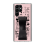 Slim Protection Case - STAND & RING RIBBON Black［ Rune Naito - RUNE Girl Retro & Modern - Pink ］