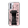 Slim Protection Case - STAND & RING RIBBON Black［ Rune Naito - RUNE Girl Retro & Modern - Pink ］