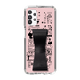 Slim Protection Case - STAND & RING RIBBON Black［ Rune Naito - RUNE Girl Retro & Modern - Pink ］
