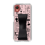 Slim Protection Case - STAND & RING RIBBON Black［ Rune Naito - RUNE Girl Retro & Modern - Pink ］
