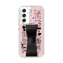 Slim Protection Case - STAND & RING RIBBON Black［ Rune Naito - RUNE Girl Retro & Modern - Pink ］