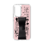 Slim Protection Case - STAND & RING RIBBON Black［ Rune Naito - RUNE Girl Retro & Modern - Pink ］