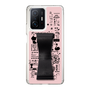 Slim Protection Case - STAND & RING RIBBON Black［ Rune Naito - RUNE Girl Retro & Modern - Pink ］