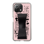 Slim Protection Case - STAND & RING RIBBON Black［ Rune Naito - RUNE Girl Retro & Modern - Pink ］