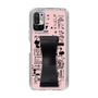 Slim Protection Case - STAND & RING RIBBON Black［ Rune Naito - RUNE Girl Retro & Modern - Pink ］