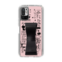 Slim Protection Case - STAND & RING RIBBON Black［ Rune Naito - RUNE Girl Retro & Modern - Pink ］