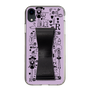 Slim Protection Case - STAND & RING RIBBON Black［ Rune Naito - RUNE Girl Retro & Modern - Purple ］