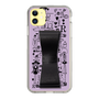 Slim Protection Case - STAND & RING RIBBON Black［ Rune Naito - RUNE Girl Retro & Modern - Purple ］
