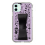 Slim Protection Case - STAND & RING RIBBON Black［ Rune Naito - RUNE Girl Retro & Modern - Purple ］