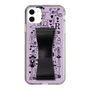 Slim Protection Case - STAND & RING RIBBON Black［ Rune Naito - RUNE Girl Retro & Modern - Purple ］