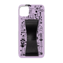 Slim Protection Case - STAND & RING RIBBON Black［ Rune Naito - RUNE Girl Retro & Modern - Purple ］