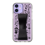 Slim Protection Case - STAND & RING RIBBON Black［ Rune Naito - RUNE Girl Retro & Modern - Purple ］