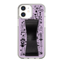Slim Protection Case - STAND & RING RIBBON Black［ Rune Naito - RUNE Girl Retro & Modern - Purple ］