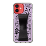 Slim Protection Case - STAND & RING RIBBON Black［ Rune Naito - RUNE Girl Retro & Modern - Purple ］