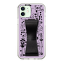 Slim Protection Case - STAND & RING RIBBON Black［ Rune Naito - RUNE Girl Retro & Modern - Purple ］
