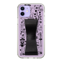 Slim Protection Case - STAND & RING RIBBON Black［ Rune Naito - RUNE Girl Retro & Modern - Purple ］