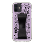 Slim Protection Case - STAND & RING RIBBON Black［ Rune Naito - RUNE Girl Retro & Modern - Purple ］
