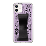 Slim Protection Case - STAND & RING RIBBON Black［ Rune Naito - RUNE Girl Retro & Modern - Purple ］
