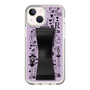 Slim Protection Case - STAND & RING RIBBON Black［ Rune Naito - RUNE Girl Retro & Modern - Purple ］