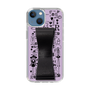 Slim Protection Case - STAND & RING RIBBON Black［ Rune Naito - RUNE Girl Retro & Modern - Purple ］