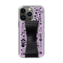 Slim Protection Case - STAND & RING RIBBON Black［ Rune Naito - RUNE Girl Retro & Modern - Purple ］