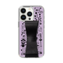 Slim Protection Case - STAND & RING RIBBON Black［ Rune Naito - RUNE Girl Retro & Modern - Purple ］