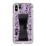 Slim Protection Case - STAND & RING RIBBON Black［ Rune Naito - RUNE Girl Retro & Modern - Purple ］