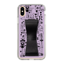 Slim Protection Case - STAND & RING RIBBON Black［ Rune Naito - RUNE Girl Retro & Modern - Purple ］