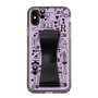 Slim Protection Case - STAND & RING RIBBON Black［ Rune Naito - RUNE Girl Retro & Modern - Purple ］
