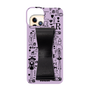 Slim Protection Case - STAND & RING RIBBON Black［ Rune Naito - RUNE Girl Retro & Modern - Purple ］