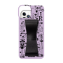 Slim Protection Case - STAND & RING RIBBON Black［ Rune Naito - RUNE Girl Retro & Modern - Purple ］