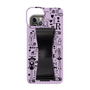 Slim Protection Case - STAND & RING RIBBON Black［ Rune Naito - RUNE Girl Retro & Modern - Purple ］