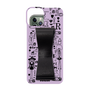 Slim Protection Case - STAND & RING RIBBON Black［ Rune Naito - RUNE Girl Retro & Modern - Purple ］