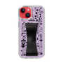 Slim Protection Case - STAND & RING RIBBON Black［ Rune Naito - RUNE Girl Retro & Modern - Purple ］