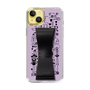 Slim Protection Case - STAND & RING RIBBON Black［ Rune Naito - RUNE Girl Retro & Modern - Purple ］