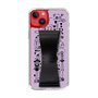Slim Protection Case - STAND & RING RIBBON Black［ Rune Naito - RUNE Girl Retro & Modern - Purple ］