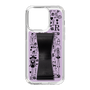 Slim Protection Case - STAND & RING RIBBON Black［ Rune Naito - RUNE Girl Retro & Modern - Purple ］