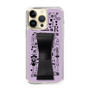Slim Protection Case - STAND & RING RIBBON Black［ Rune Naito - RUNE Girl Retro & Modern - Purple ］