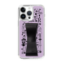 Slim Protection Case - STAND & RING RIBBON Black［ Rune Naito - RUNE Girl Retro & Modern - Purple ］