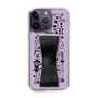 Slim Protection Case - STAND & RING RIBBON Black［ Rune Naito - RUNE Girl Retro & Modern - Purple ］