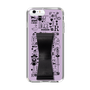 Slim Protection Case - STAND & RING RIBBON Black［ Rune Naito - RUNE Girl Retro & Modern - Purple ］