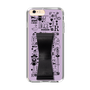Slim Protection Case - STAND & RING RIBBON Black［ Rune Naito - RUNE Girl Retro & Modern - Purple ］