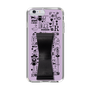 Slim Protection Case - STAND & RING RIBBON Black［ Rune Naito - RUNE Girl Retro & Modern - Purple ］