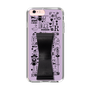 Slim Protection Case - STAND & RING RIBBON Black［ Rune Naito - RUNE Girl Retro & Modern - Purple ］