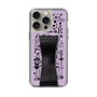 Slim Protection Case - STAND & RING RIBBON Black［ Rune Naito - RUNE Girl Retro & Modern - Purple ］