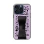 Slim Protection Case - STAND & RING RIBBON Black［ Rune Naito - RUNE Girl Retro & Modern - Purple ］