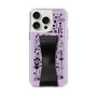 Slim Protection Case - STAND & RING RIBBON Black［ Rune Naito - RUNE Girl Retro & Modern - Purple ］