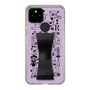 Slim Protection Case - STAND & RING RIBBON Black［ Rune Naito - RUNE Girl Retro & Modern - Purple ］