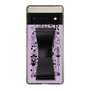 Slim Protection Case - STAND & RING RIBBON Black［ Rune Naito - RUNE Girl Retro & Modern - Purple ］