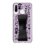 Slim Protection Case - STAND & RING RIBBON Black［ Rune Naito - RUNE Girl Retro & Modern - Purple ］